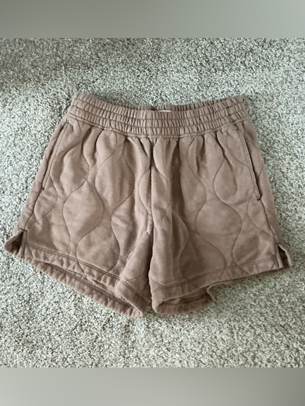 Abercrombie & FItch Quilted Brown Sweatshorts